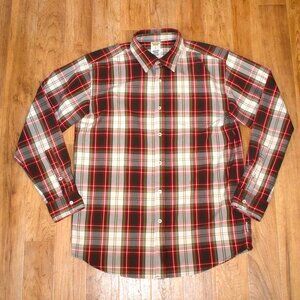 Burton Dryride Plaid Button Front Shirt Sz LG